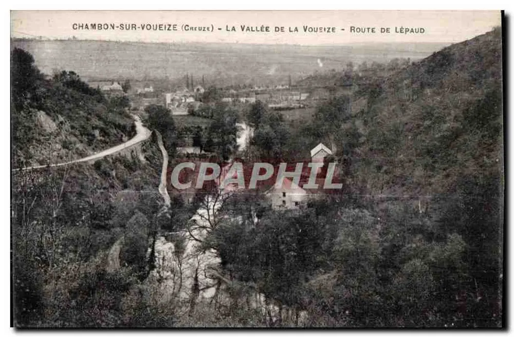 Chambon-sur-Voueize (Chruze) — Die Schlucht der Voueize — Route de Lépaud - Vorderseite
